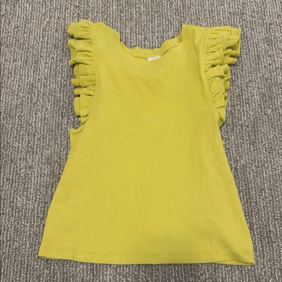 Maeve Tops - Ruffled Sleeve Maeve Green Top